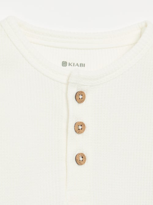 T-shirt col tunisien - Kiabi