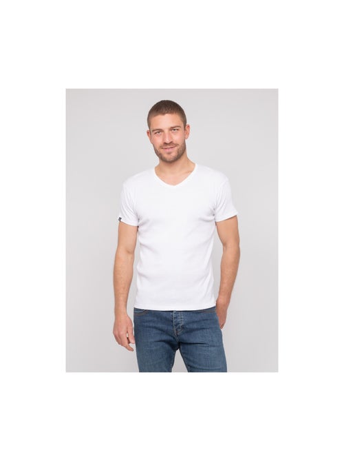 T shirt col v coton cottelé william - Kiabi T shirt col v coton cottelé william - Kiabi