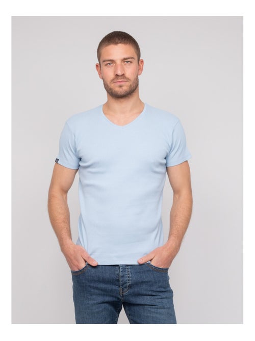T shirt col v coton cottelé william - Kiabi T shirt col v coton cottelé william - Kiabi