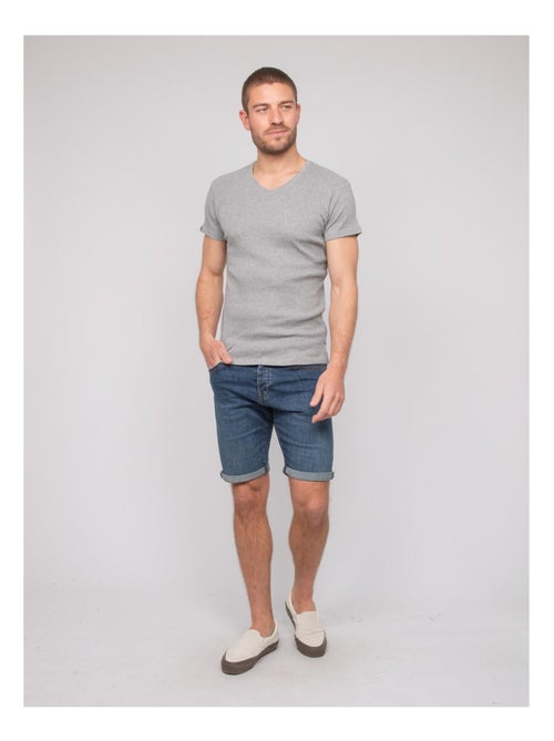 T shirt col v coton cottelé william - Kiabi T shirt col v coton cottelé william - Kiabi