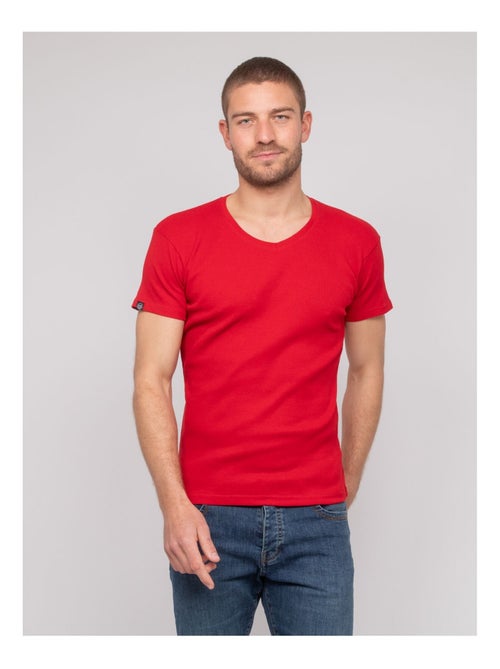 T shirt col v coton cottelé william - Kiabi T shirt col v coton cottelé william - Kiabi