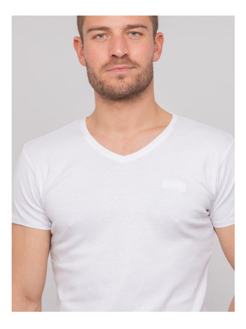 T shirt col v coton worko - Kiabi T shirt col v coton worko - Kiabi