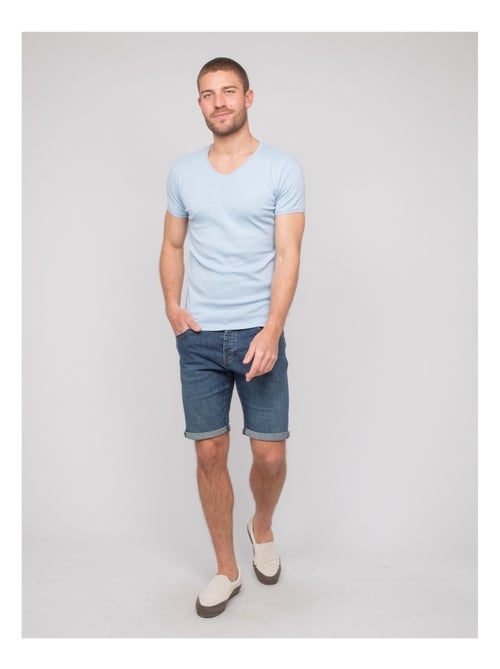 T shirt col v coton worko - Kiabi T shirt col v coton worko - Kiabi