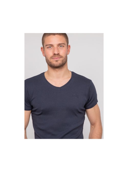T shirt col v coton worko - Kiabi T shirt col v coton worko - Kiabi