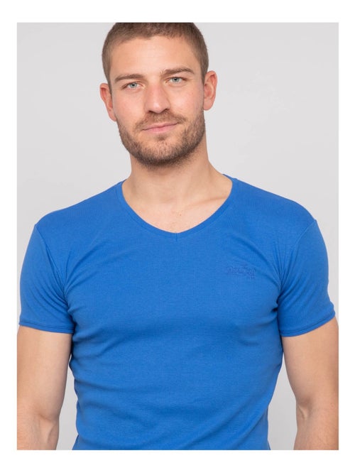 T shirt col v coton worko - Kiabi T shirt col v coton worko - Kiabi