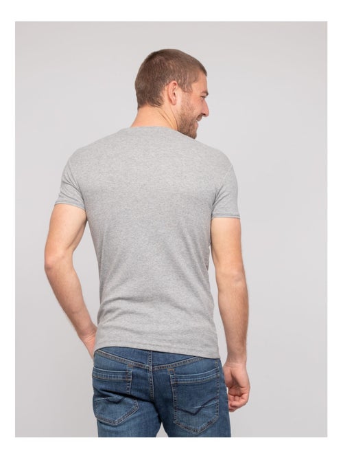 T shirt col v coton worko - Kiabi T shirt col v coton worko - Kiabi