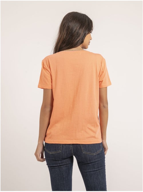 T-shirt col v pur coton famia - Kiabi T-shirt col v pur coton famia - Kiabi