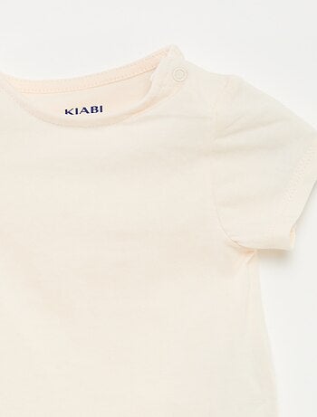 T-shirt + combishort à imprimé fleuri - 2 pièces