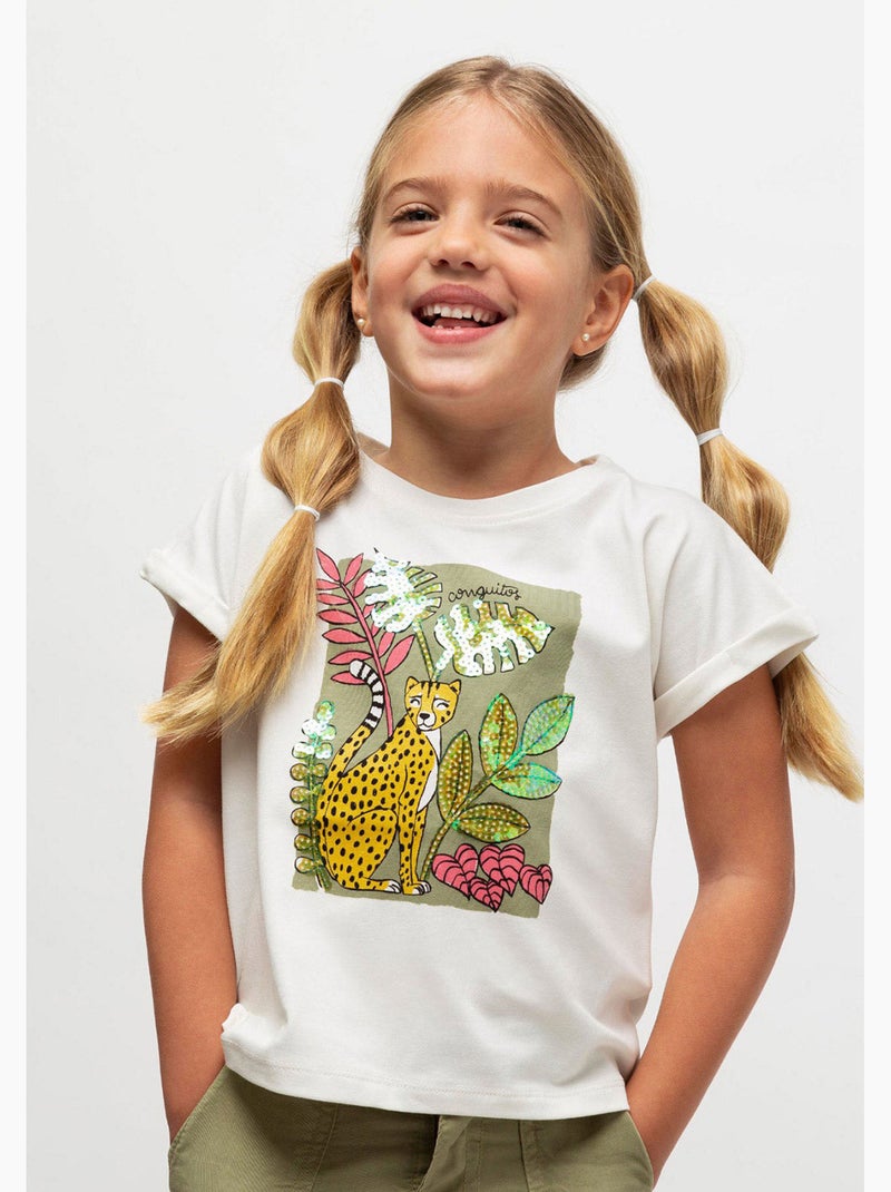 T-shirt conguitos Blanc - Kiabi