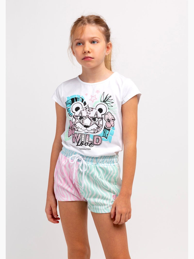 T-shirt conguitos Blanc - Kiabi