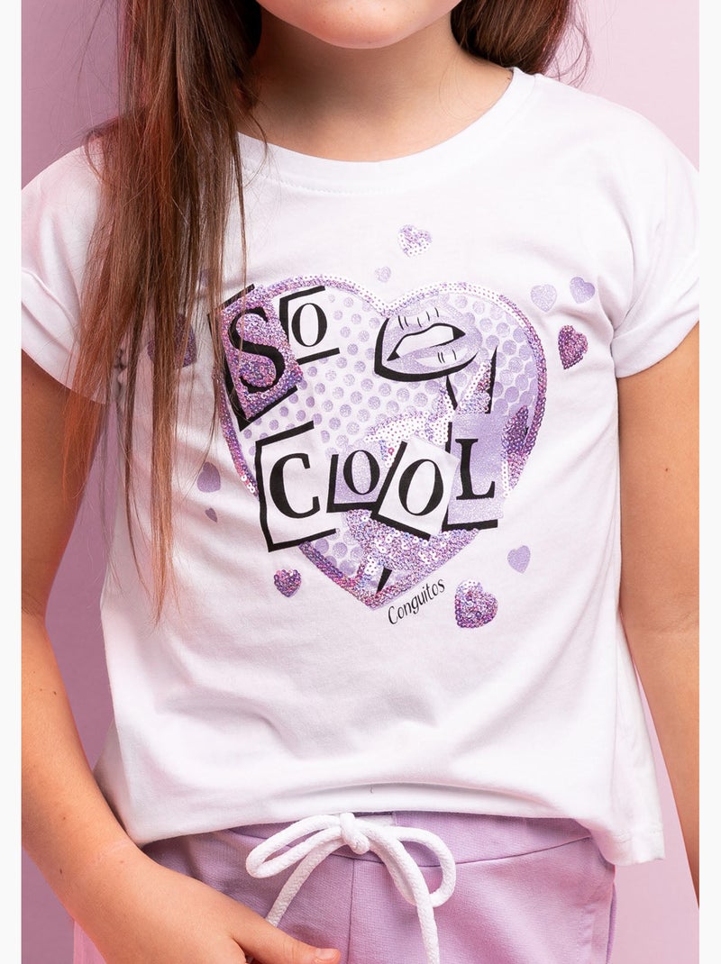 T-shirt conguitos Blanc - Kiabi