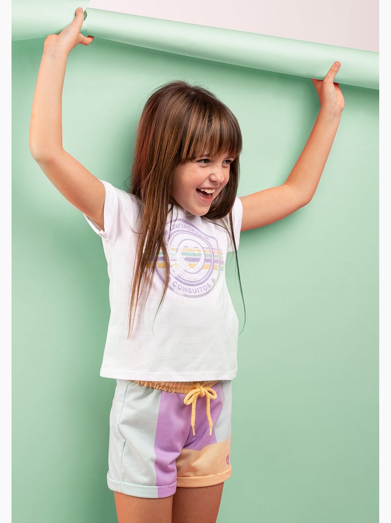 T-shirt conguitos Blanc - Kiabi
