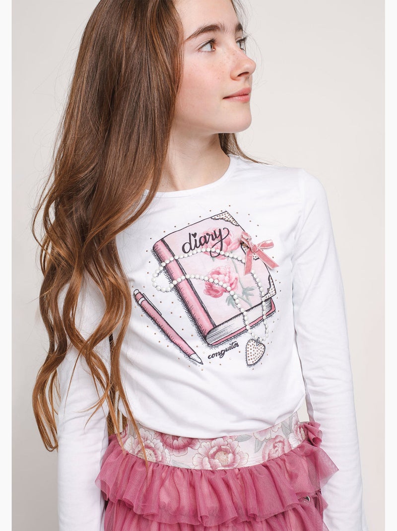 T-shirt conguitos Blanc - Kiabi