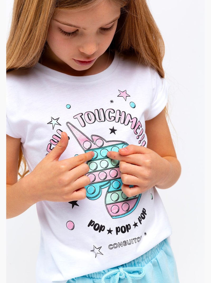 T-shirt conguitos Blanc - Kiabi