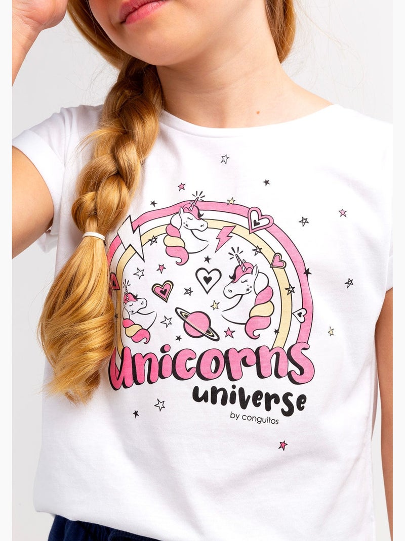 T-shirt conguitos Blanc - Kiabi