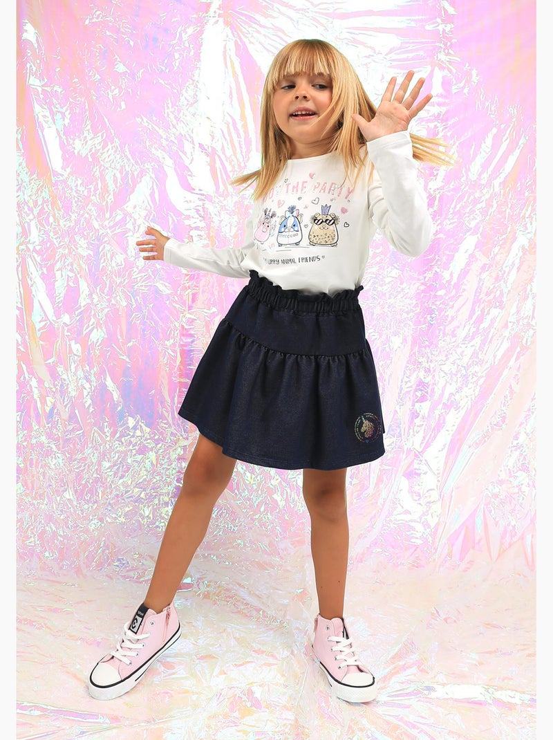 T-shirt conguitos Blanc - Kiabi