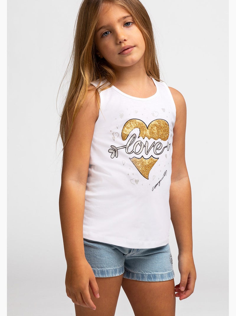 T-shirt conguitos Blanc - Kiabi