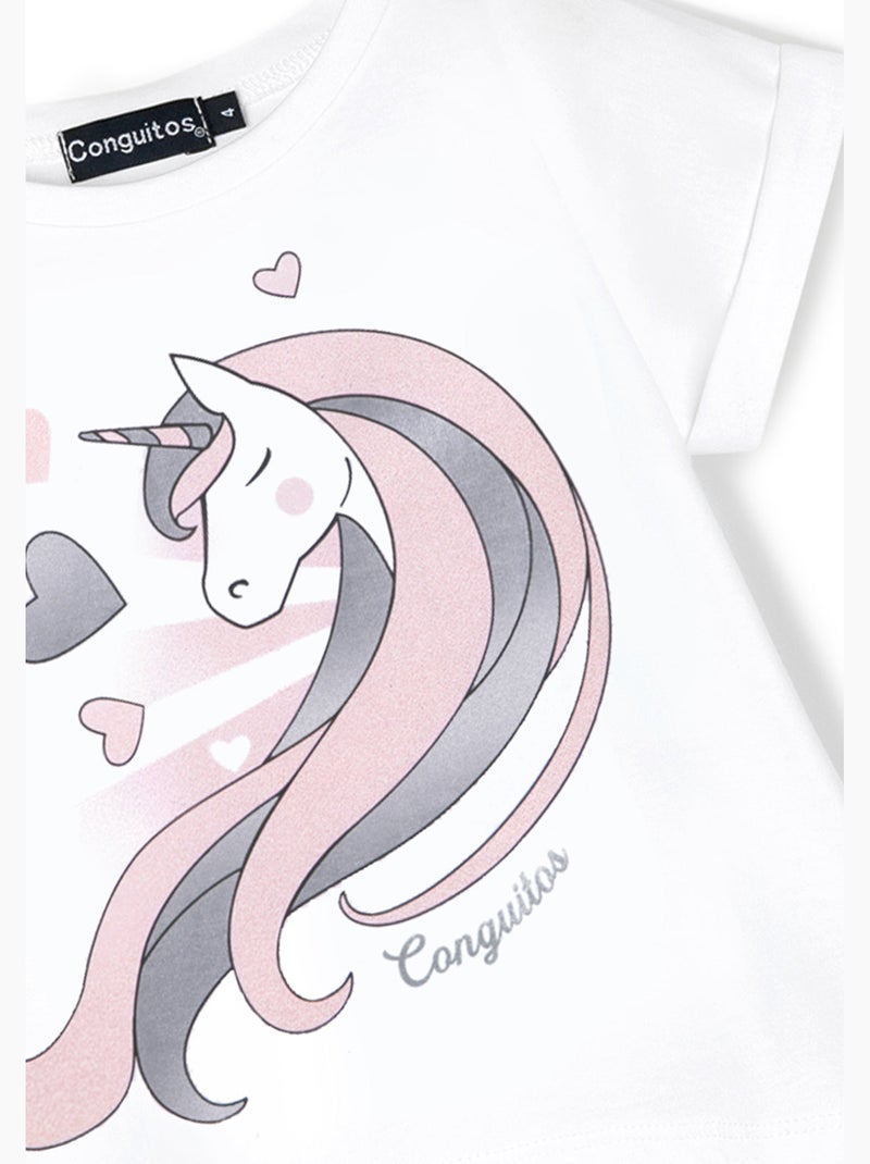 T-shirt conguitos Blanc - Kiabi