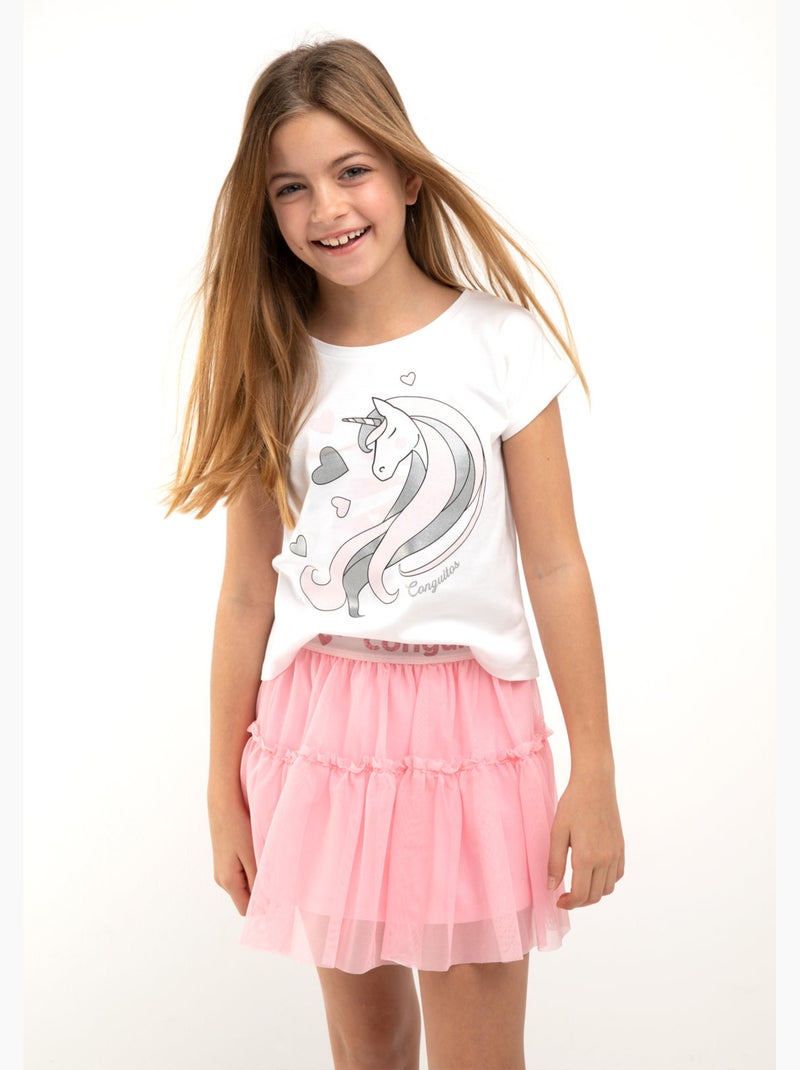 T-shirt conguitos Blanc - Kiabi