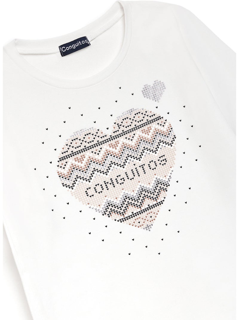 T-shirt conguitos Blanc - Kiabi
