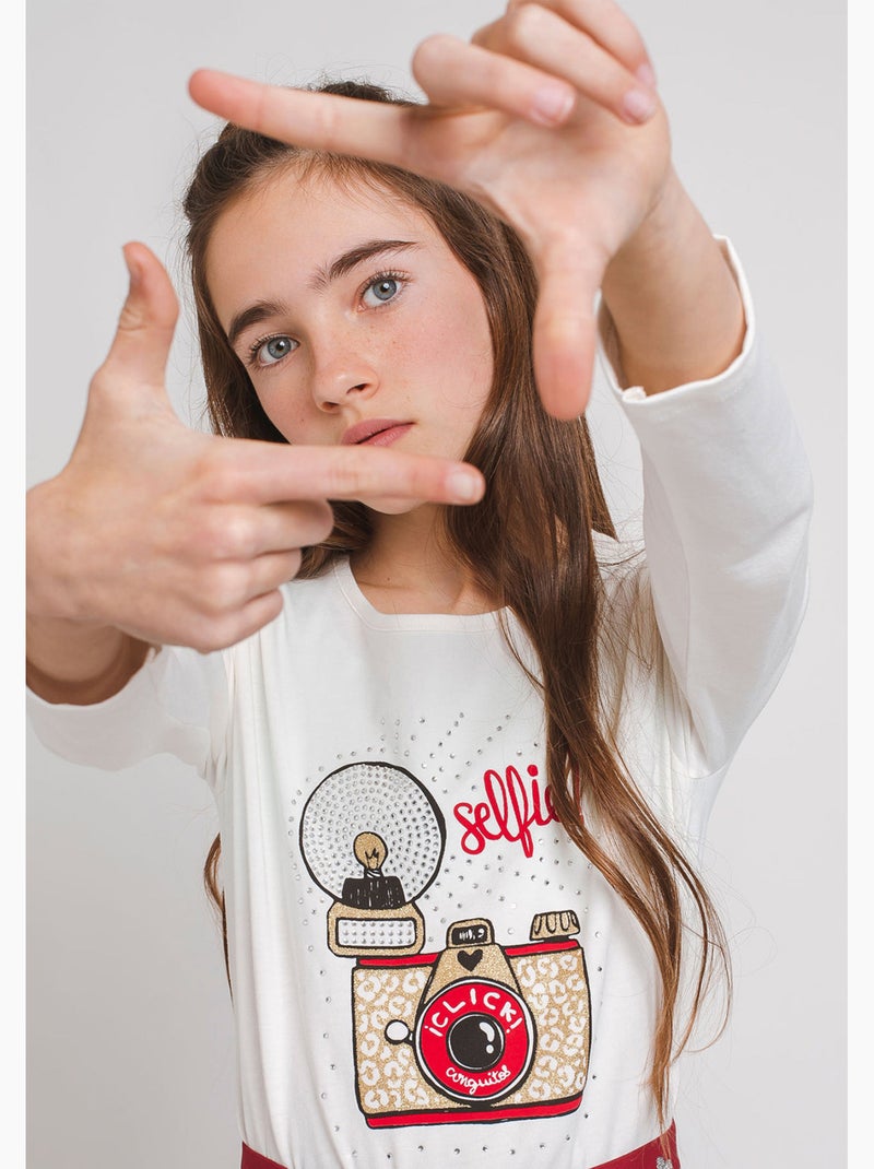 T-shirt conguitos Blanc - Kiabi