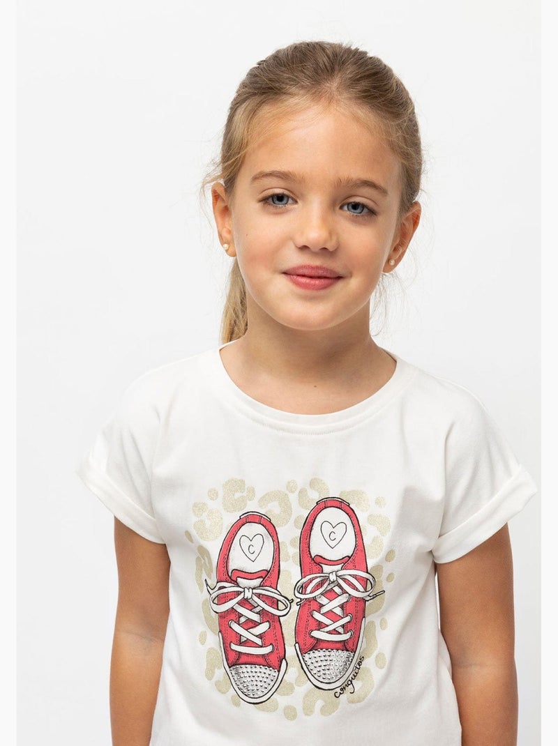 T-shirt conguitos Blanc - Kiabi