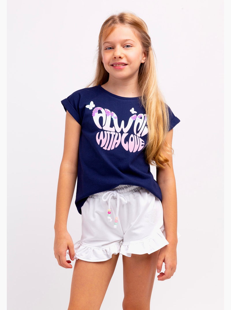 T-shirt conguitos Bleu marine - Kiabi