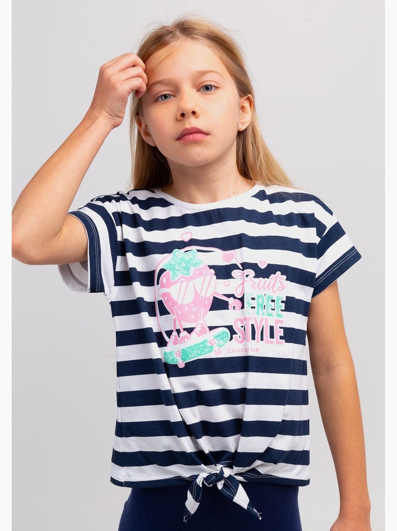 T-shirt conguitos Bleu marine - Kiabi