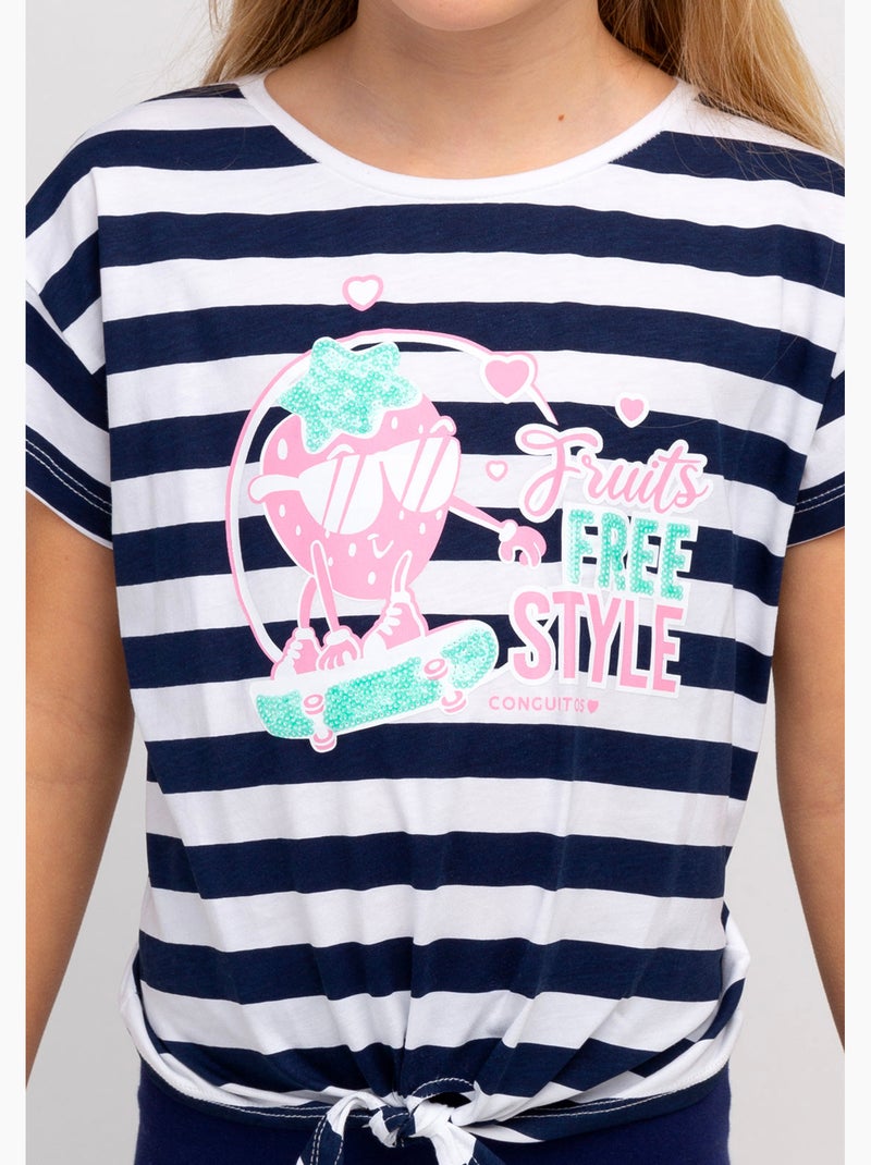 T-shirt conguitos Bleu marine - Kiabi