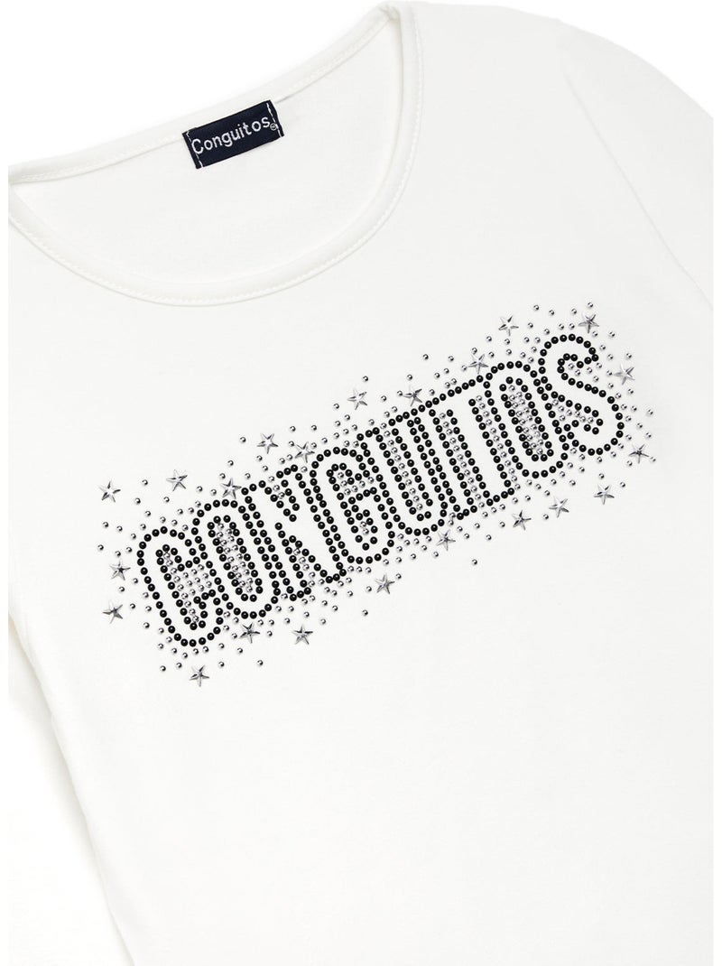 T-shirt conguitos camiseta larga Wit - Kiabi