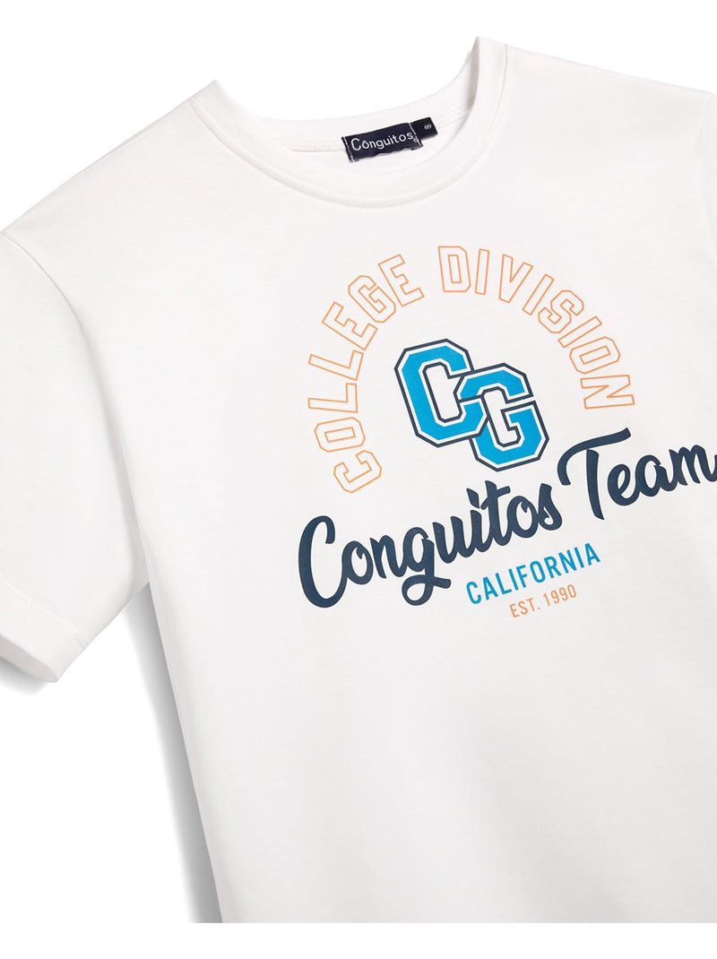 T-shirt conguitos collegue Wit - Kiabi