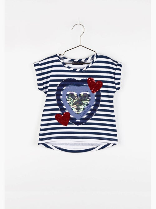 T-shirt conguitos corazones - Kiabi