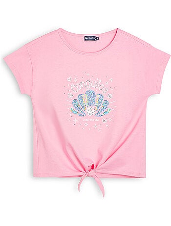 T-shirt conguitos diseño frontal purpurina