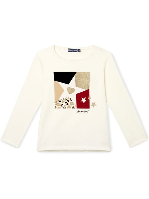 T-shirt conguitos estampado estrella - Kiabi T-shirt conguitos estampado estrella - Kiabi