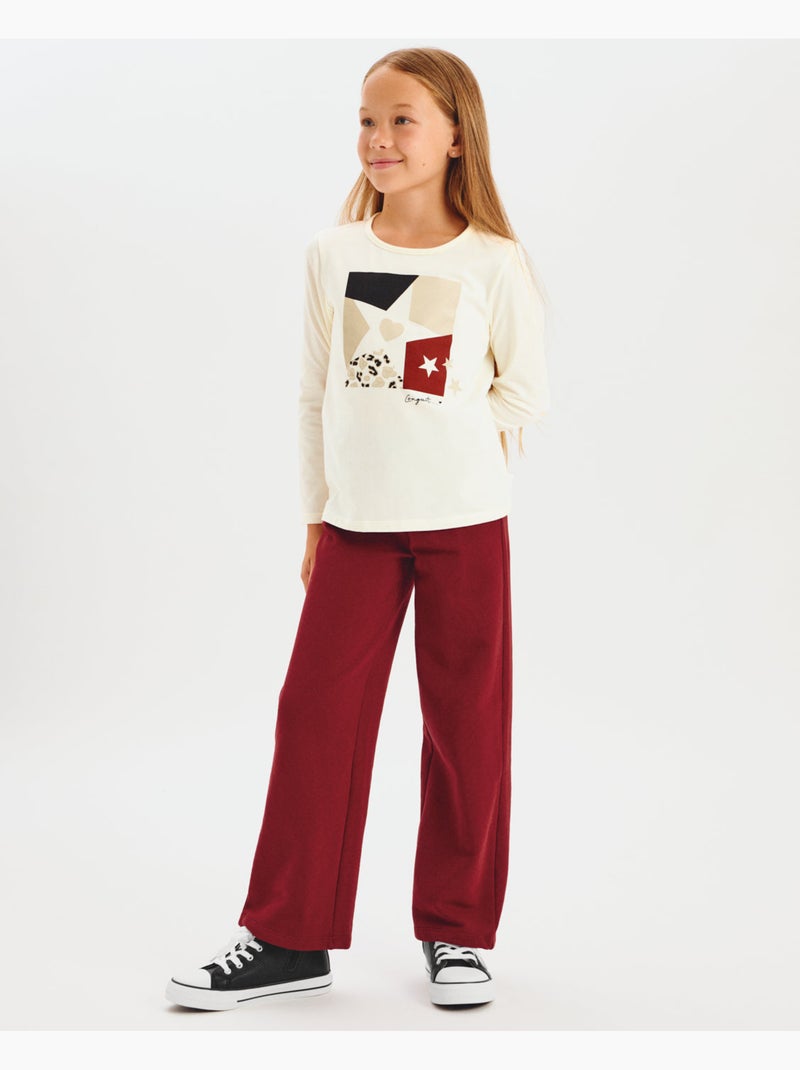 T-shirt conguitos estampado estrella Blanc - Kiabi