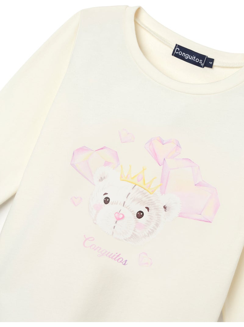 T-shirt conguitos estampado frontal Blanc - Kiabi