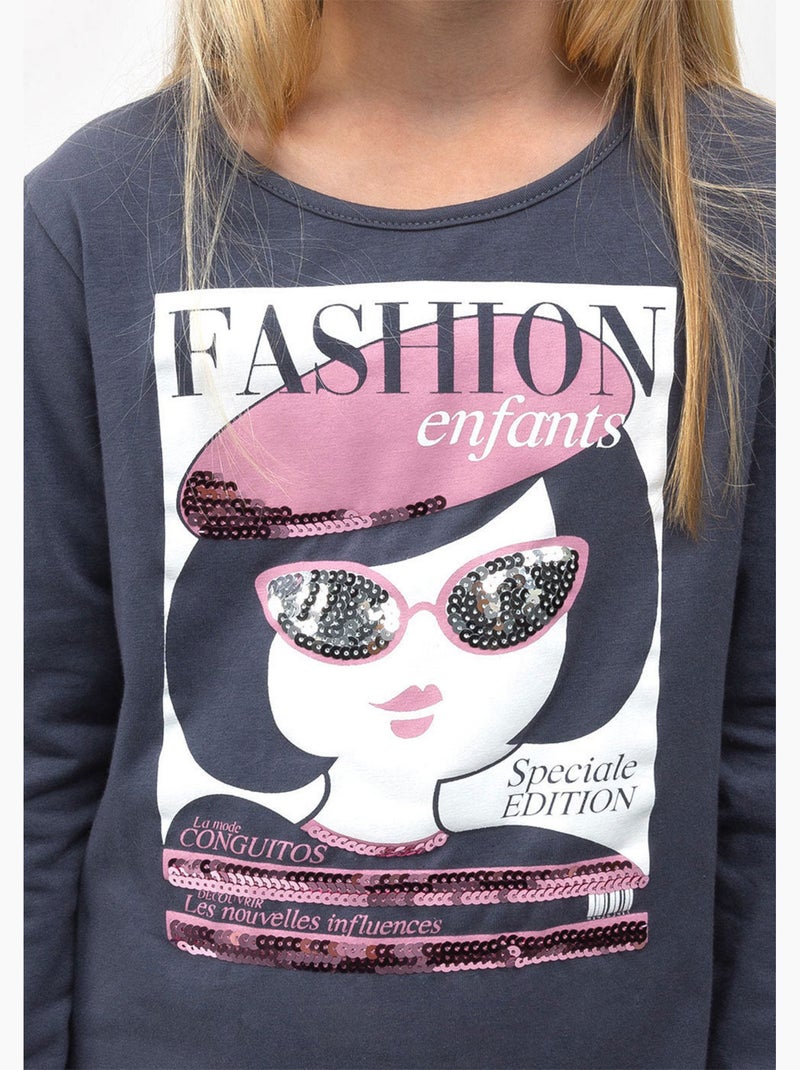 T-shirt conguitos Grijs Grijs - Kiabi