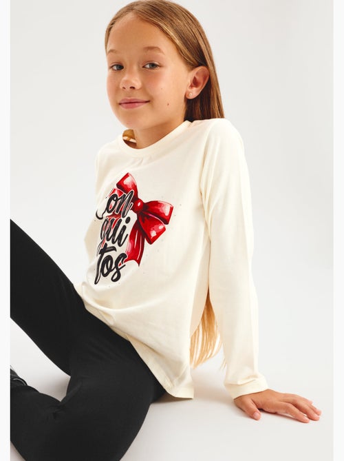 T-shirt conguitos larga estampado - Kiabi T-shirt conguitos larga estampado - Kiabi
