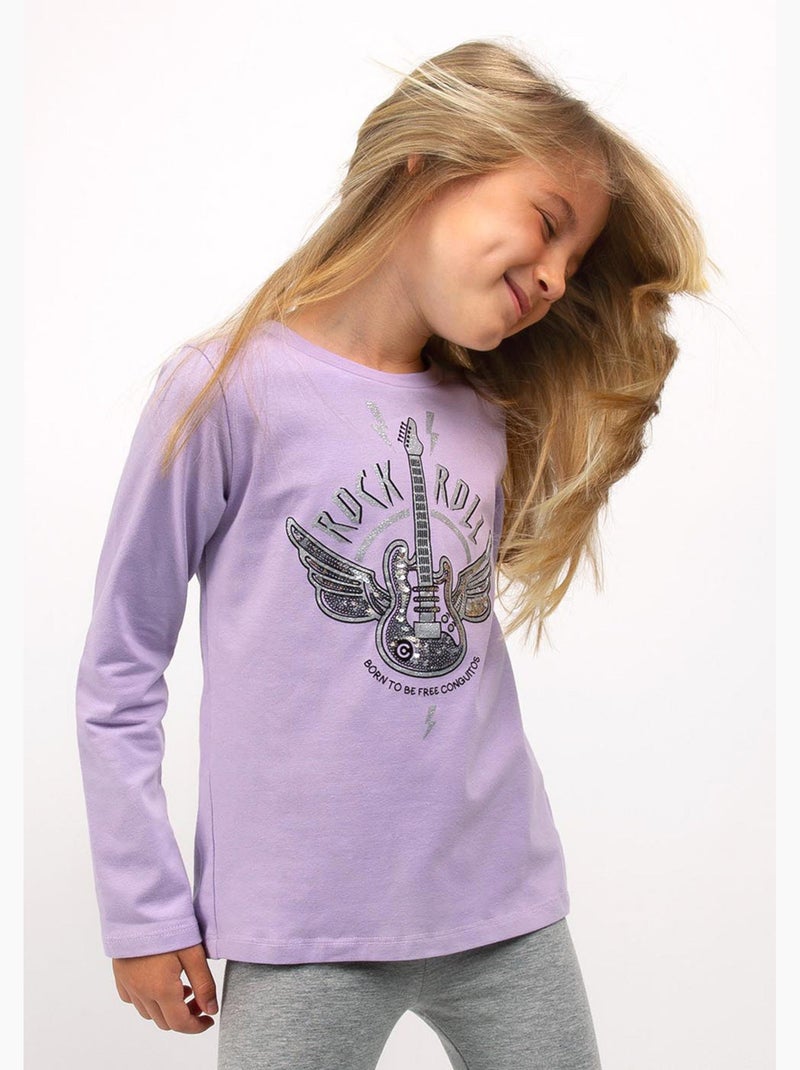 T-shirt conguitos Lila-mauve - Kiabi