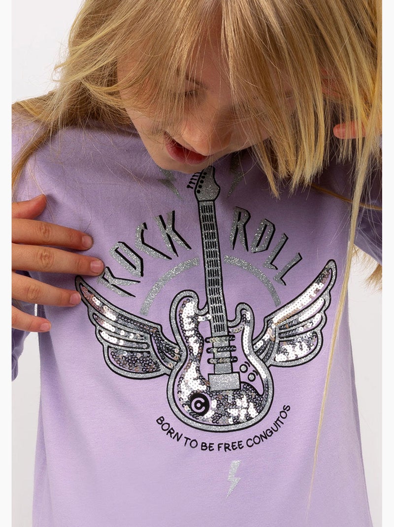 T-shirt conguitos Lila-mauve - Kiabi
