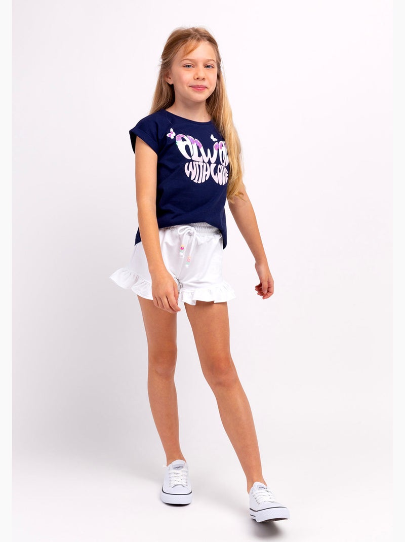 T-shirt conguitos Marineblauw - Kiabi