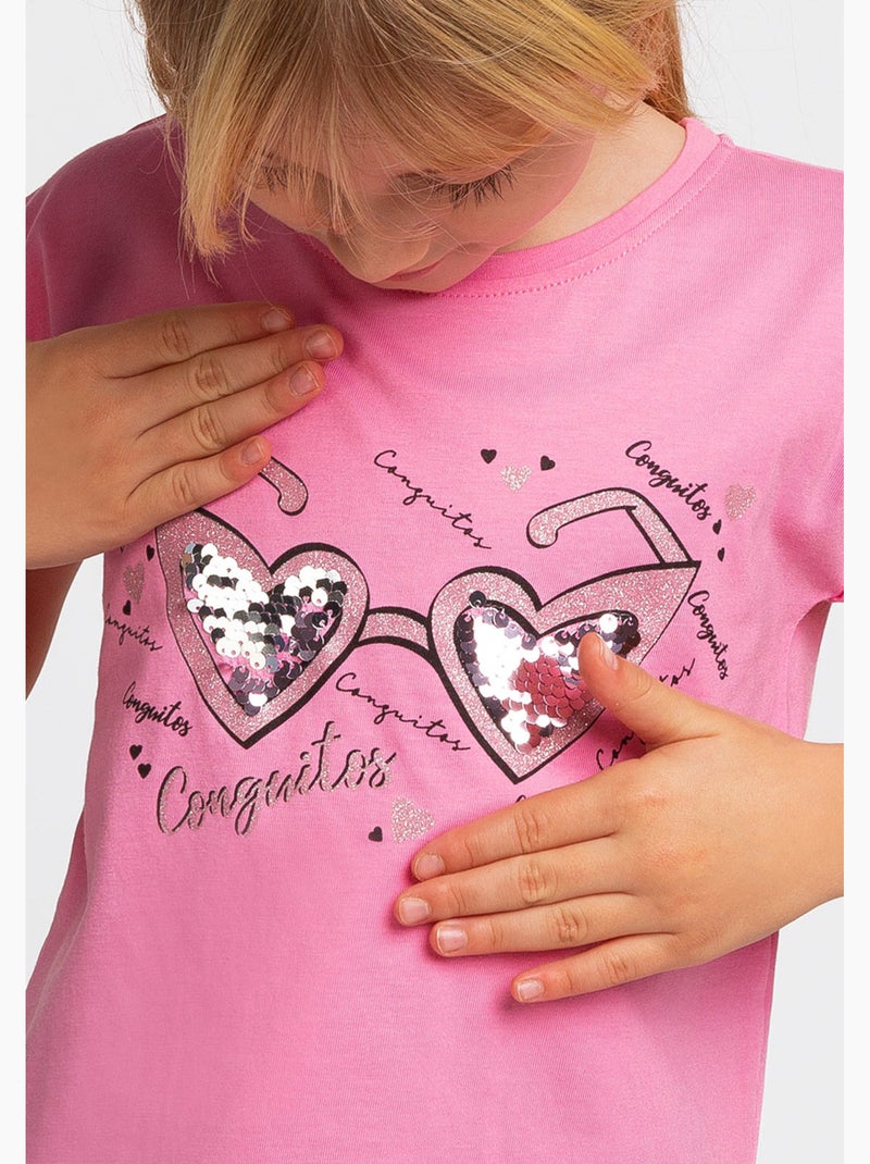 T-shirt conguitos Rose - Kiabi