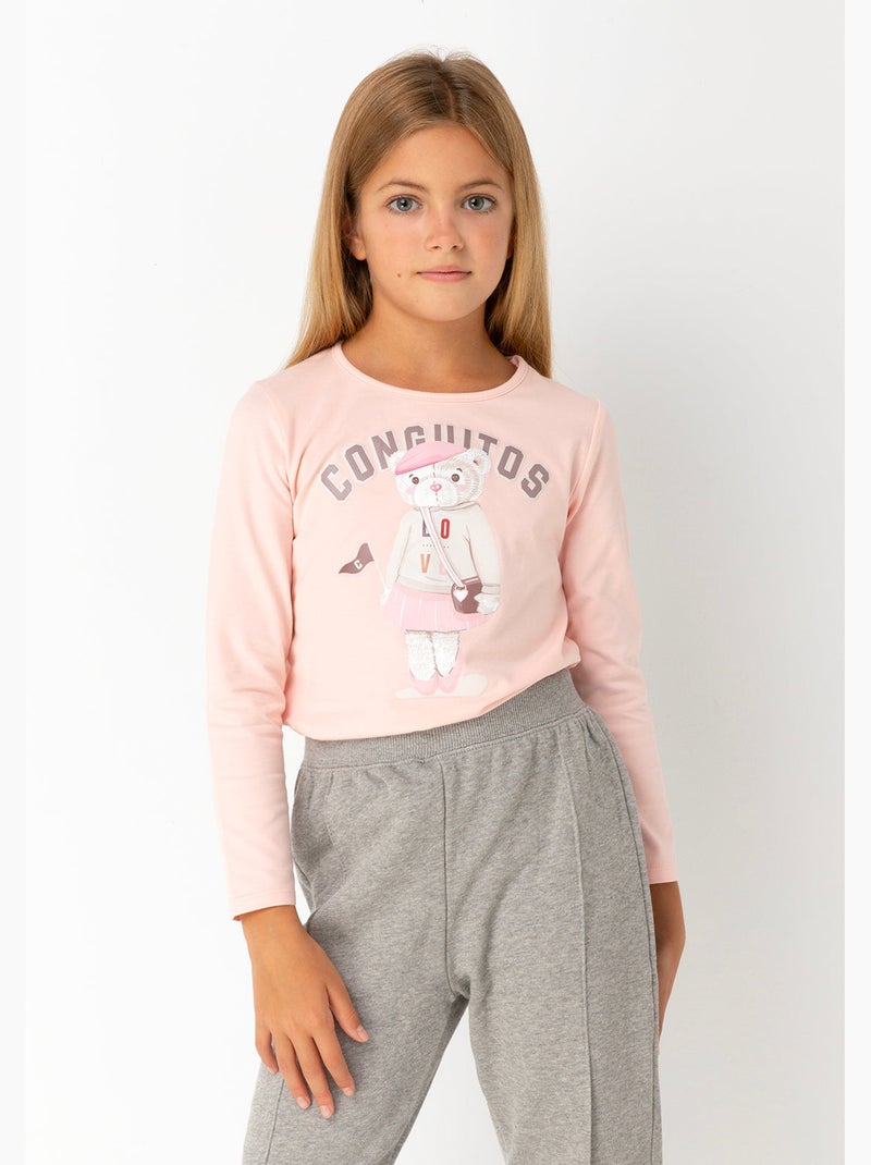 T-shirt conguitos Rose - Kiabi