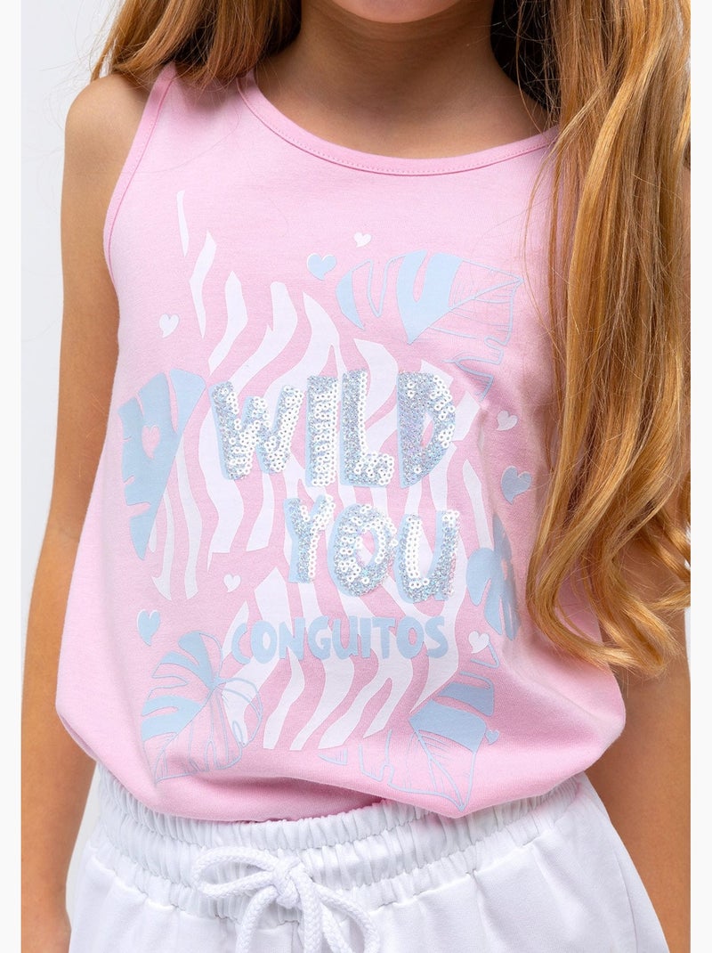 T-shirt conguitos Rose - Kiabi