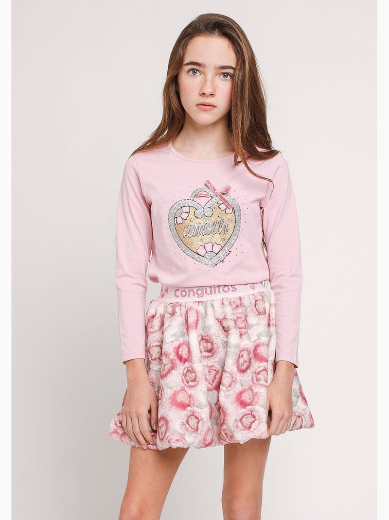 T-shirt conguitos Roze - Kiabi