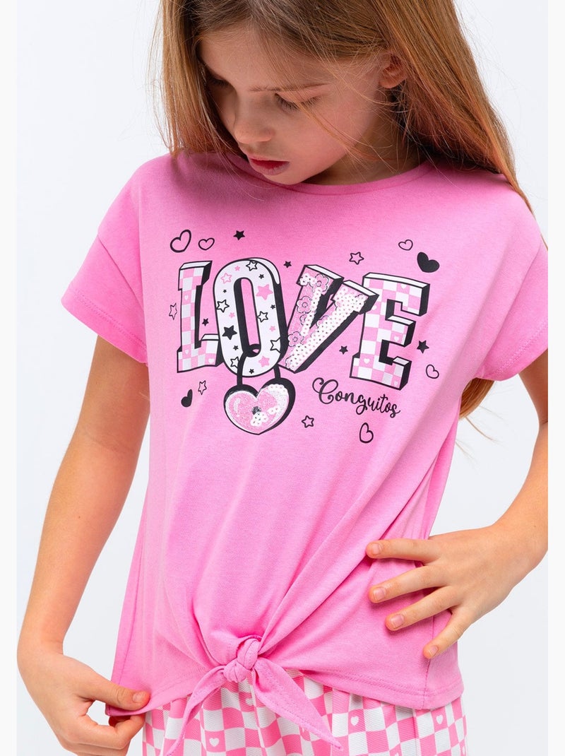 T-shirt conguitos Roze - Kiabi