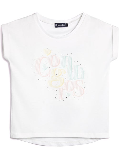T-shirt conguitos strass ts - Kiabi