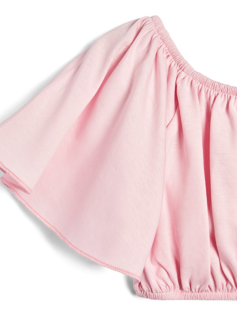 T-shirt conguitos top shoulder camiseta Roze - Kiabi
