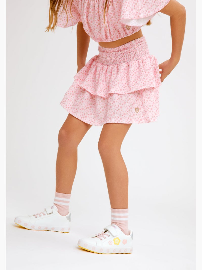 T-shirt conguitos top shoulder Rose - Kiabi