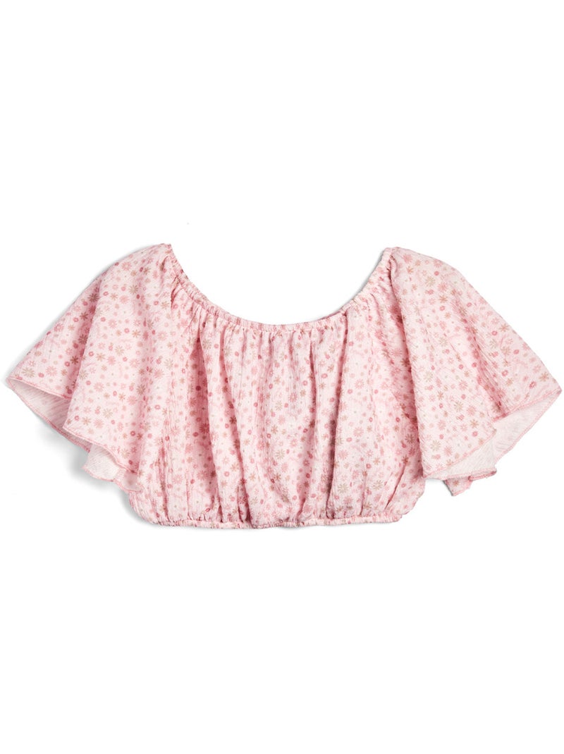 T-shirt conguitos top shoulder Roze - Kiabi